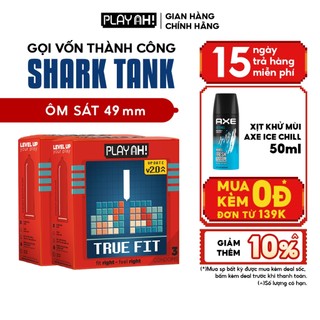 Combo 2 hộp/3 hộp Bao Cao Su PlayAh True Fit Ôm Sát Hộp 3 Bao size 49mm