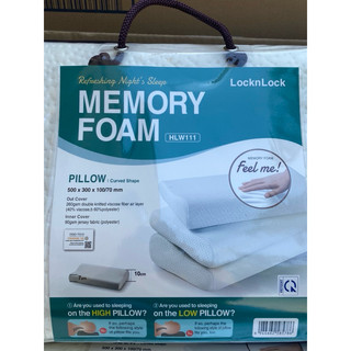[LOCK&LOCK GỐI MEMORY FOAM 50D HÌNH CONG LOCK&LOCK - HLW111