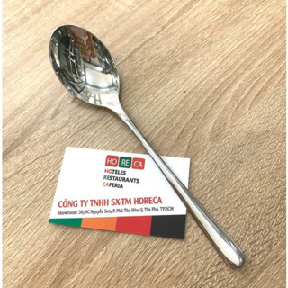 muỗng (thìa) inox 304 cao cấp alessi, inox dày sáng bóng, đuôi tròn, thường dùng cho nhà hàng