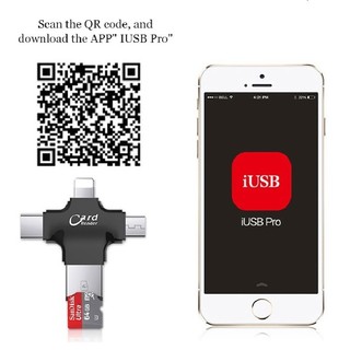 FlashDevice Đầu Đọc Thẻ Nhớ SD/TF Dành Cho IPhone/IPad/ Android OS