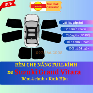 Rèm Che Nắng Chống UV Xe Suzuki Grand Vitara Hàng Loại 1 MR Ô TÔ- BH 2 năm- Rèm dày, nam châm