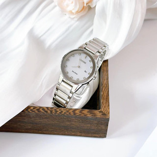 Đồng hồ nữ dây thép citizen eco drive ga1050 51b