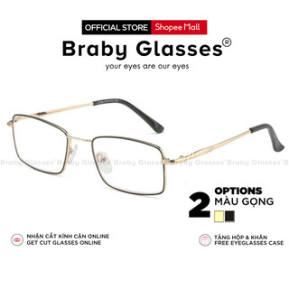 Kính lão đọc sách Braby Glasses viễn thị cho người lớn tuổi sẵn độ Titan cao cấp chắc chắn chống gẫy siêu nhẹ MK66