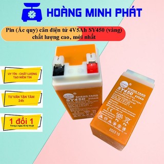 Cân điện tử - Pin cân điện tử 4v5ah Vàng. Dùng cho các dòng cân điện tử GIÁ RẺ trên thị trường