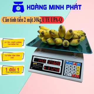 Cân Tính Tiền Điện Tử UTE 30kg UPA-Q. Màn Hình Led Đỏ 2 Mặt. Cân trọng lương, trừ bì