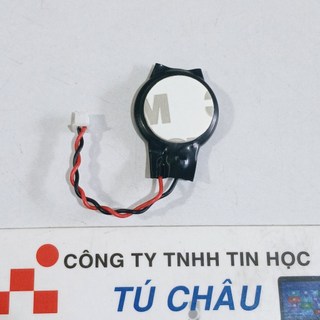 Pin Cmos 2032, CR2032, CR2032W - 3V / Dây 2 sợi 2 lổ, Đầu cắm: 2.5mm x 3.5mm