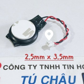 Pin Cmos 2032, CR2032, CR2032W - 3V / Dây 2 sợi 2 lổ, Đầu cắm: 2.5mm x 3.5mm