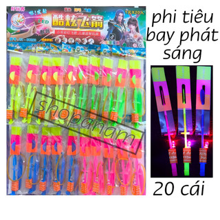 Vỉ 20 phi tiêu bay phát sang , arrow helicopter 20 pcs , trò chơi vận động ngoài trời