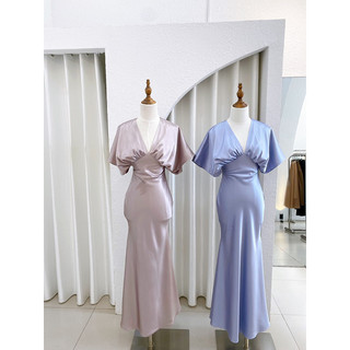 ĐẦM LỤA DÀI DÁNG TAY CÁNH DƠI CALIESTORE