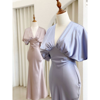 ĐẦM LỤA DÀI DÁNG TAY CÁNH DƠI CALIESTORE