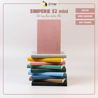 [STHM stationery] - SIMPERIE S2 mini - 100x140mm - Bìa da PU - Ruột kem 100gsm