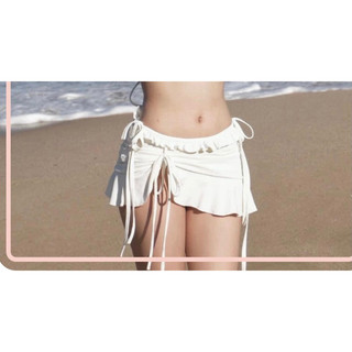 Chân Váy Phối Bèo Rút Dây Mix Bikini,Hình Thật