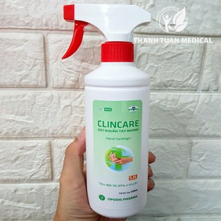[Mẫu mới] Xịt sát khuẩn tay nhanh khô và bề mặt vật dụng Clincare SH 500ml