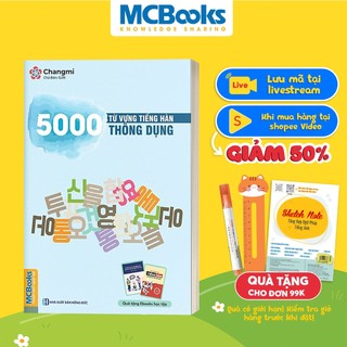 Sách - 5000 Từ Vựng Tiếng Hàn Thông Dụng - MCBooks