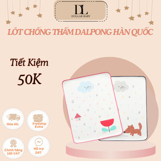 Lót chống thấm dalpong hàn quốc cho bé lót giường lót cũi mềm mại, thoáng mát