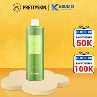  Nước tẩy trang rau má PrettySkin Pure Jeju Cica Cleansing Water 500ml giúp làm sạch sâu hiệu quả cấp ẩm cho da Pretty Sk 