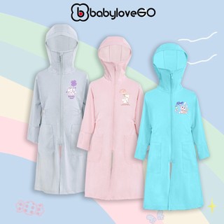 Áo chống nắng cho bé BabyloveGO áo choàng dài chống nắng toàn thân vải thông hơi tản nhiệt chống tia UV