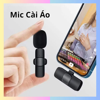 Micro cài áo thu âm không dây dành cho điện thoại k8 1 mic