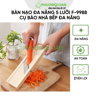 Bàn nạo đa năng 5 lưỡi F-9988 chuyên dùng để bào sợi, bào lát