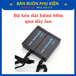 Bộ HDMI to lan 60m. HDMI kéo dài 60m