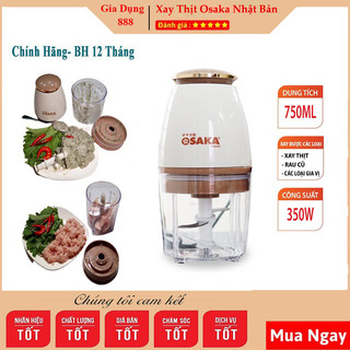 Máy xay thịt đa năng osaka nhật bản, máy xay sinh tố cầm tay 4 lưỡi xay công suất 350w