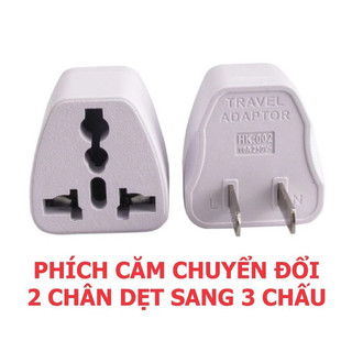PHÍCH CẮM CHUYỂN ĐỔI 3 CHÂN SANG 2 CHÂN