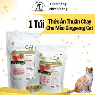 Hạt cho mèo gingseng cat - thức ăn thuần chay cân bằng dinh dưỡng healthy cho mèo.