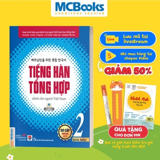 Sách - Tiếng Hàn Tổng Hợp Dành Cho Người Việt Nam Sơ Cấp Tập 2 - Bản Màu - Kèm App Học Online