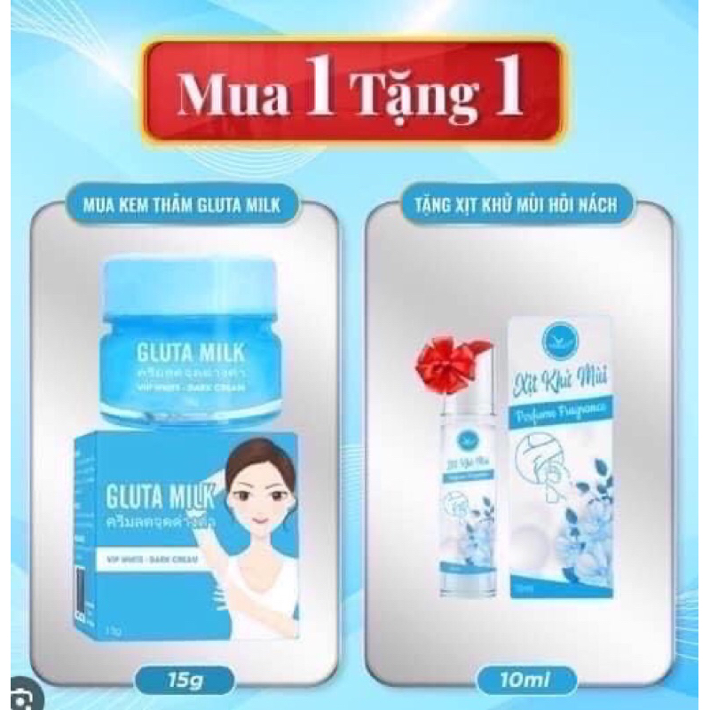 Kem nách Gluta Milk