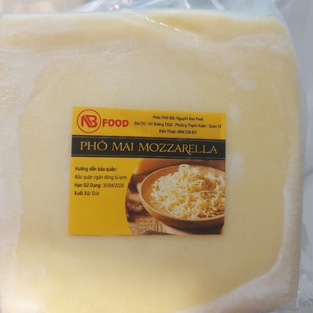 ̀500g phô mai MOZZARRELLA VILVI KÉO SỢI  ( KHÔNG KÈM THÙNG XỐP + ĐÁ GELL)