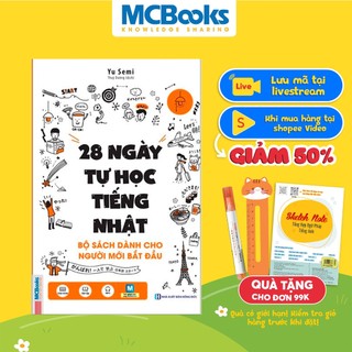 Sách 28 Ngày Tự Học Tiếng Nhật Dành Cho Người Mới Bắt Đầu Kèm App Học Online