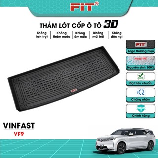 Thảm lót cốp ô tô vinfast vf9 2022 - 2024 3d nhựa tpe nguyên sinh fitmat