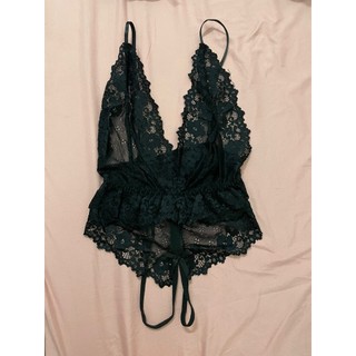 Bodysuit xẻ ngực sexy, đồ ngủ liền thân gợi cảm - B13A