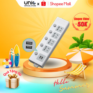 Ổ cắm điện đa năng METIS 2 cổng USB 5v sạc nhanh, chịu tải 2500W tiết kiệm điện, dây dài 4m