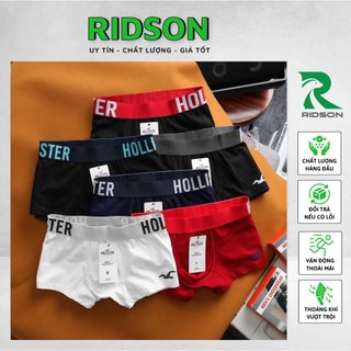 Quần Sịp Đùi Boxer Cotton Cao Cấp Xuất Dư Co Giãn Thoải Mái, Thấm Hút Mồ Hôi. Boxer Hollister (B_HL028) Cao Cấp