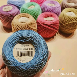 Sợi lace cotton craft yarn vn - cuộn 50gr
