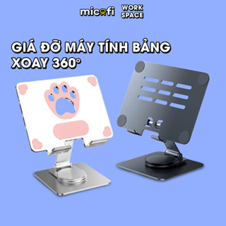 Giá Đỡ Ipad Micofi, Kê Điện Thoại, Giá Đỡ Máy Tính Bảng Xoay 360 Độ, Kệ Ipad Tản Nhiệt Tablet Acrylic Kim Loại