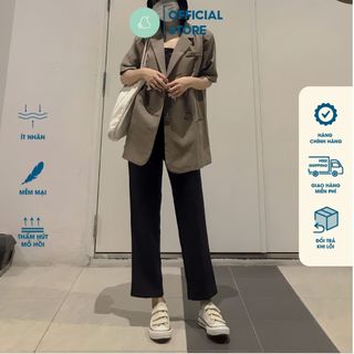 Quần Vải Ống Đứng Nữ V2, quần vải đi học, đi làm, ống suông thẳng, ống đứng, cạp cao, tôn dáng