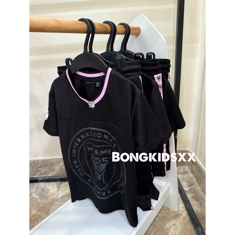 Bộ Hè Bé Trai Thun Poly MIAMI Đen PR