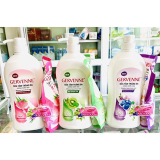 Sữa tắm trắng da gervenne 900g tặng gói 380g -450g