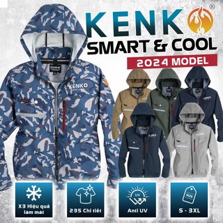 Áo điều hòa KENKO lẻ không kèm bộ pin quạt, 6 mẫu áo 2024