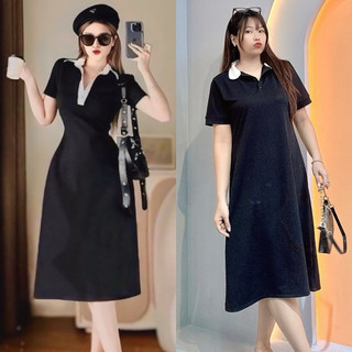 Đầm Polo dáng dài Bigsize Phom siêu hách dáng 60kg đến 95kg