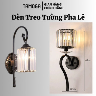 Đèn tường trang trí chất liệu pha lê trang trí nhà cửa TAMOGA CAROLL 806 + Tặng kèm bóng led AS Vàng