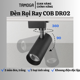 Đèn rọi ray ống bơ COB tiết kiệm điện 20W, 30W TAMOGA DR 02