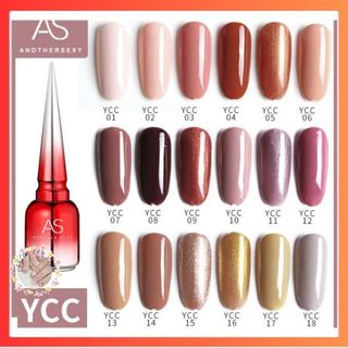 Sơn gel As mã YCC 15ML - chai đỏ siêu sang