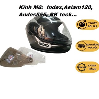 Kính thay mũ bảo hiểm index 411, andes / sunda 555 , asia m120 , bk teck, osakar