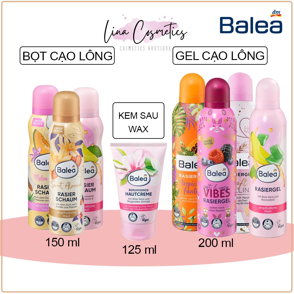 BỌT-GEL CẠO LÔNG BALEA-ISANA ĐỨC CHUẨN