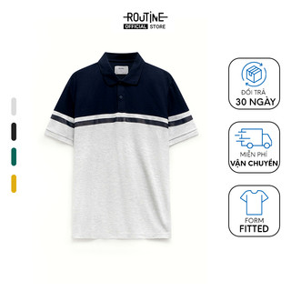 Áo Polo Nam Tay Ngắn Phối Màu Form Fitted - Routine 10F23POL028