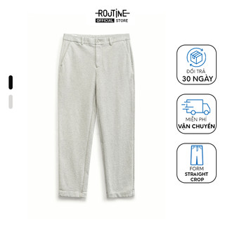 Quần Kaki Nam Cotton Ống Suông Form Straight Crop - Routine 10F23PCA007