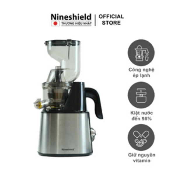Máy ép chậm Nineshield KB-F10B/ KB-F8S siêu khoẻ ép kiệt bã, Máy ép trái cây ép hoa quả chuyên dùng cửa hàng